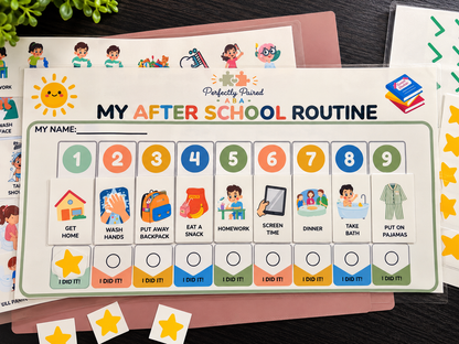 Visual Schedule Bundle for Kids | 5 Routine Boards + 60+ Icons