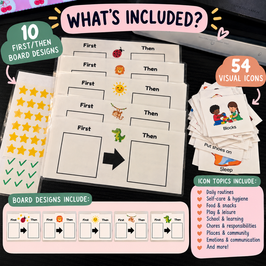 First Then Visual Board for Kids  Visual Support for Routines & Transitions