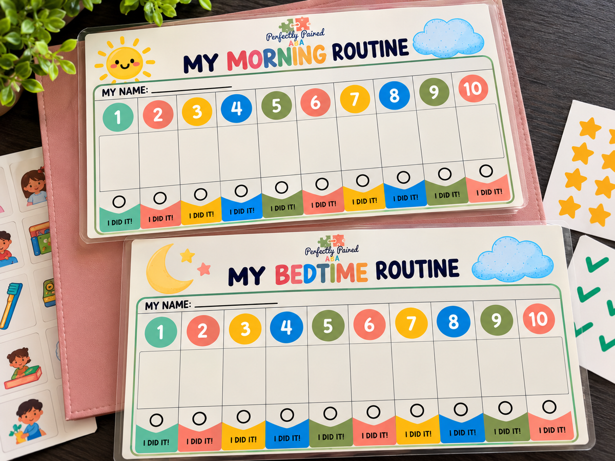 Visual Schedule Bundle for Kids | 5 Routine Boards + 60+ Icons